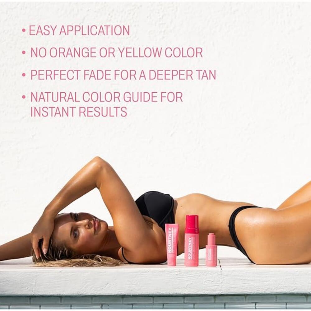 Kourtney Clear Self Tan Drops Gradual to Extra Dark - Picture 3 of 5
